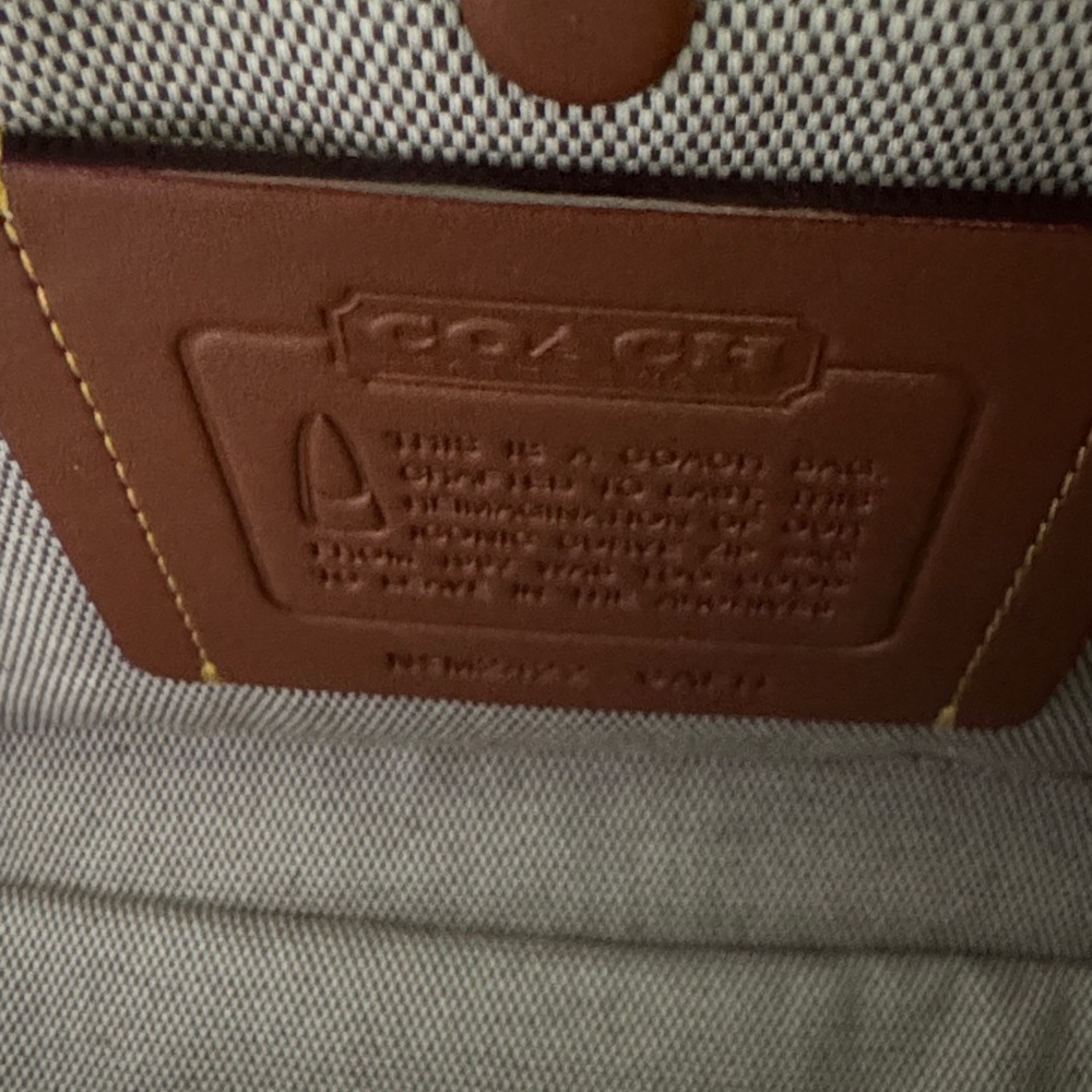 Coach Curve Zip Maple Shoulder Bag Purse - Picture 7 of 8